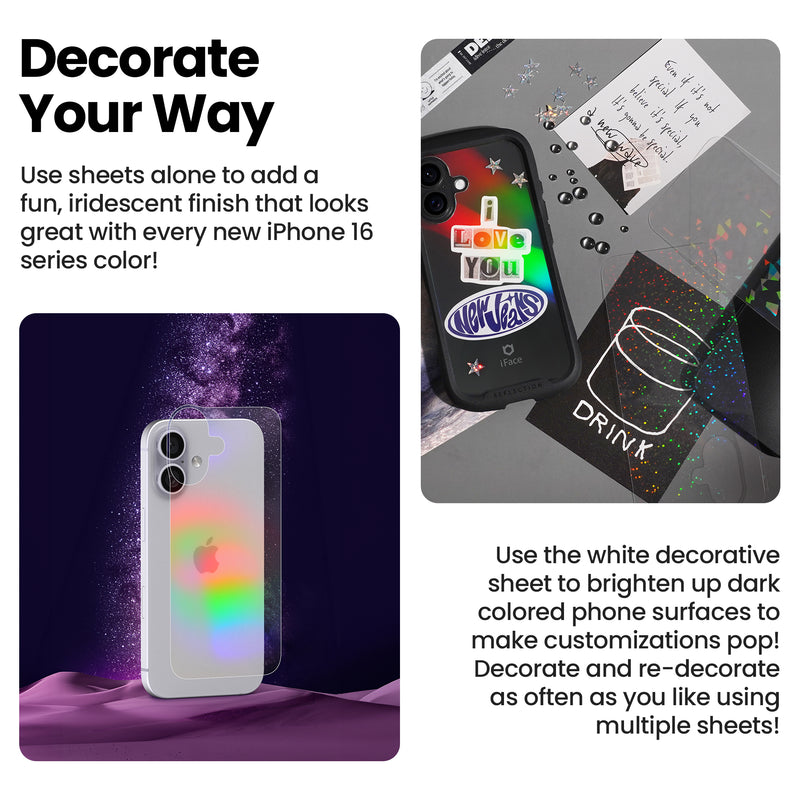 Reflection Inner Sheet for iPhone 16 - Plain/Hologram