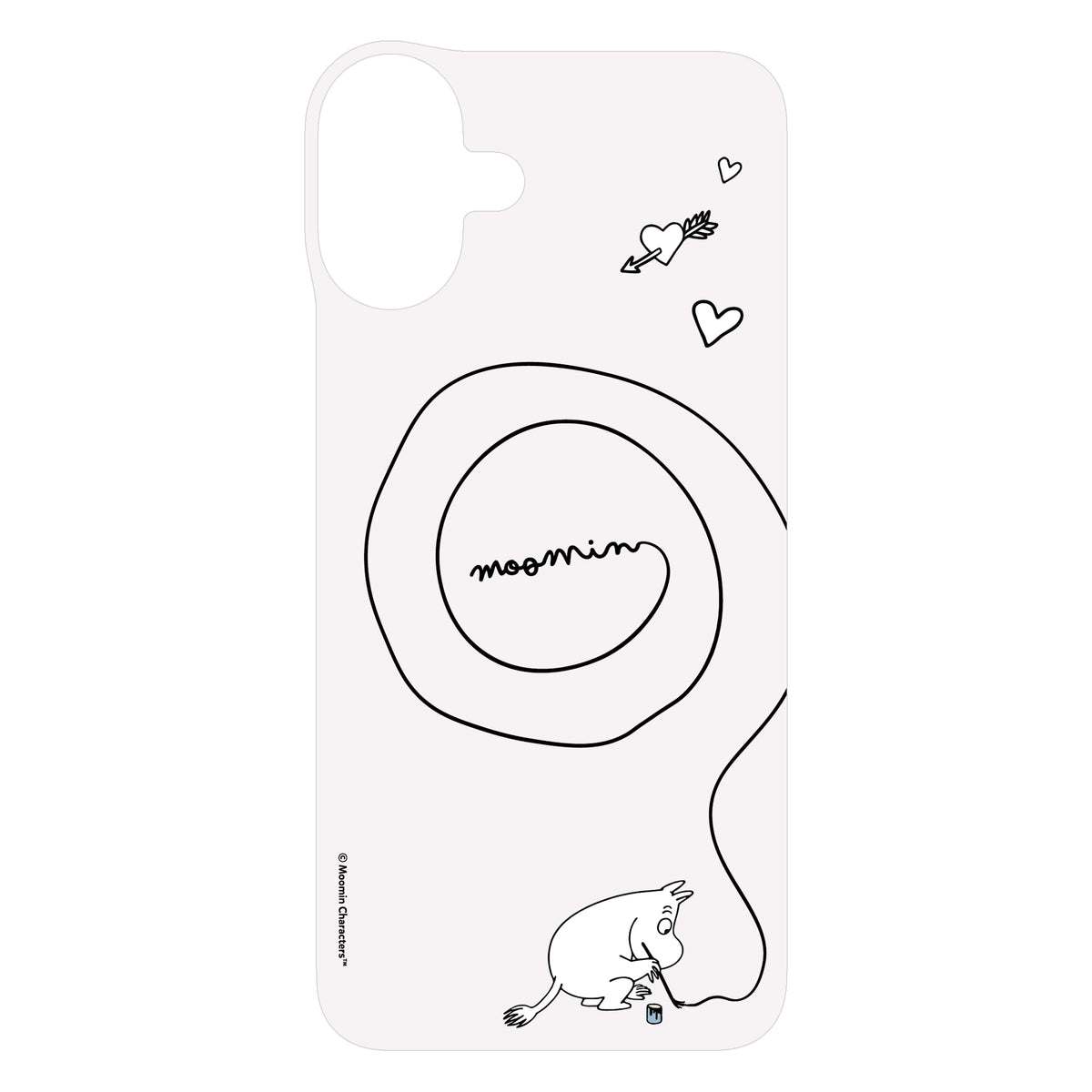 Moomin Deco Inner Sheet for iPhone 16 Series - Moomintroll Moomin Deco Inner Sheet for iPhone 16 Series - Moomintroll