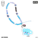 LINE Friends BT21 Beaded Charm Mobile Phone Wrist Strap - KOYA