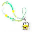 Sanrio Keroppi Beaded Charm Mobile Phone Wrist Strap
