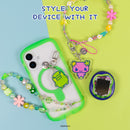 Tamagotchi Beaded Charm Mobile Phone Wrist Strap - Kuchipatchi