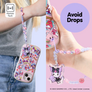 Sanrio Kuromi Beaded Charm Mobile Phone Wrist Strap (Kuromi & Baku)