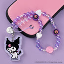 Sanrio Kuromi Beaded Charm Mobile Phone Wrist Strap