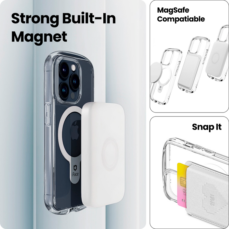Clear Phone Case, iPhone 15 Case with Strong MagSafe