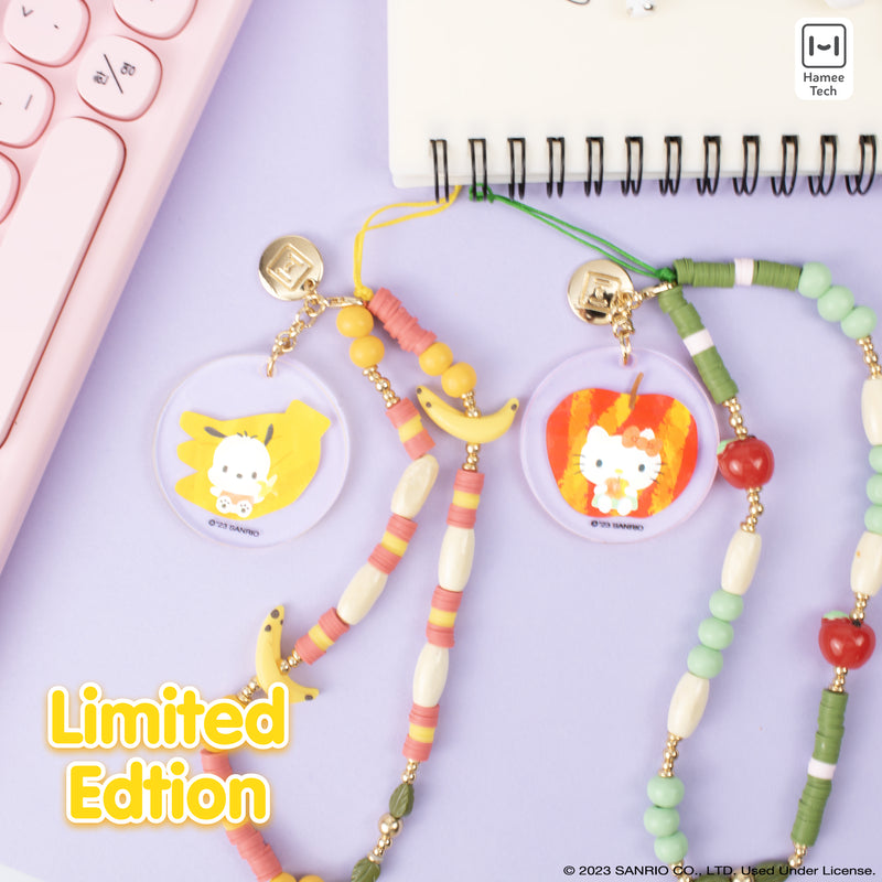 My Melody Beaded Charm Mobile Phone Wrist Strap