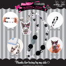 Sanrio Kuromi 20th Anniversary Beaded Charm Mobile Phone Wrist Strap [Limited Edition]