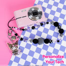 Sanrio Kuromi 20th Anniversary Beaded Charm Mobile Phone Wrist Strap [Limited Edition]