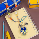 Tamagotchi Beaded Charm Mobile Phone Wrist Strap - Mametchi