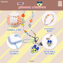 Tamagotchi Beaded Charm Mobile Phone Wrist Strap - Mametchi