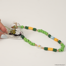 Moomin Beaded Charm Mobile Phone Wrist Strap - Moomin + Snufkin