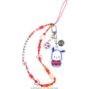 Sanrio Soccer Series Beaded Charm Mobile Phone Wrist Strap - Pochacco