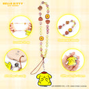 Sanrio Pompompurin Beaded Charm Mobile Phone Wrist Strap
