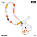 LINE Friends BT21 Beaded Charm Mobile Phone Wrist Strap - RJ