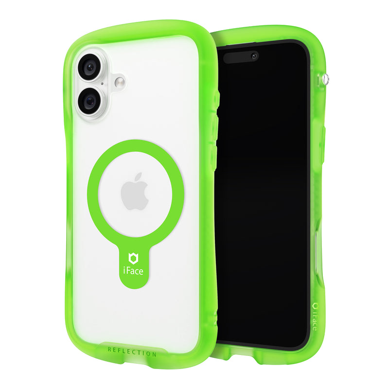 Reflection Neo MagSynq for iPhone 16 - Clear Green/Melon