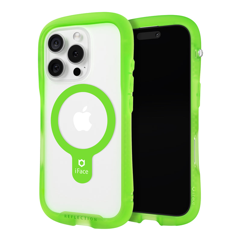 Reflection Neo MagSynq for iPhone 16 - Clear Green/Melon