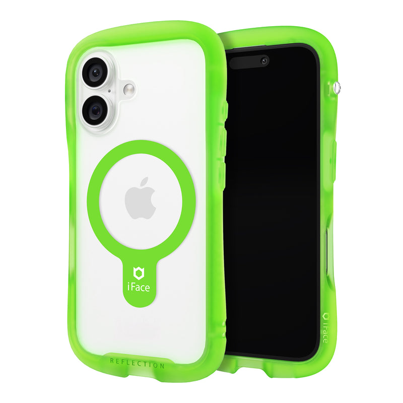 Reflection Neo MagSynq for iPhone 16 - Clear Green/Melon