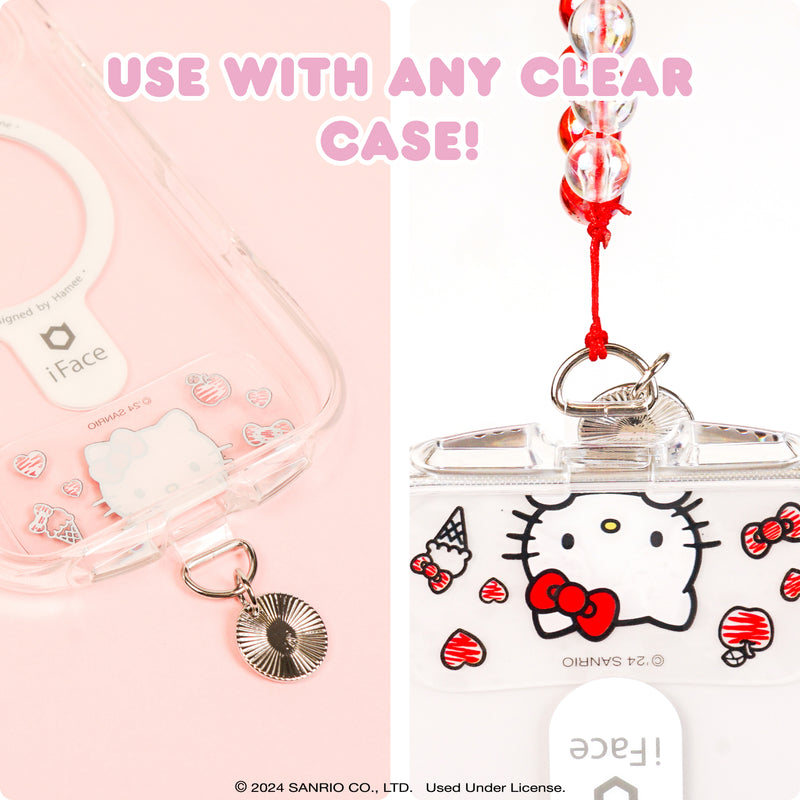 iPhone 16 Series Reflection MagSafe Case [Black] + Hello Kitty Tether Tab