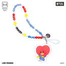 LINE Friends BT21 BABY Beaded Charm Mobile Phone Wrist Strap - TATA