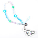 Sanrio Cinnamoroll Beaded Charm Mobile Phone Wrist Strap