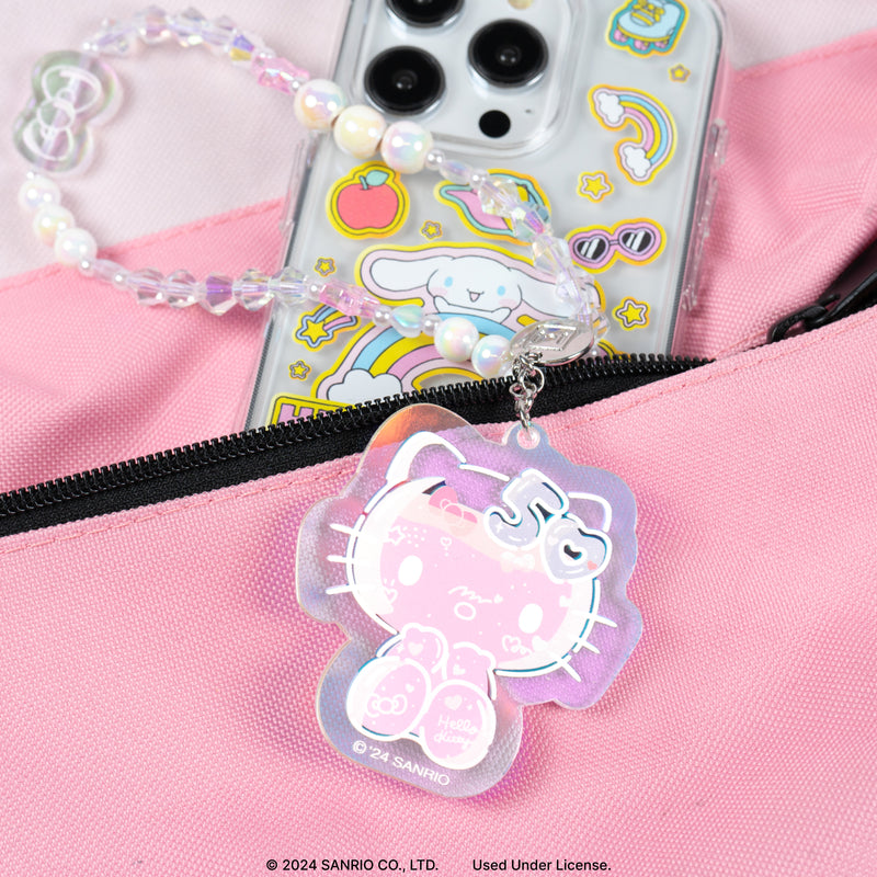 Sanrio Hello Kitty 50th Anniversary Beaded Charm Mobile Phone Wrist Strap [Limited Edition]