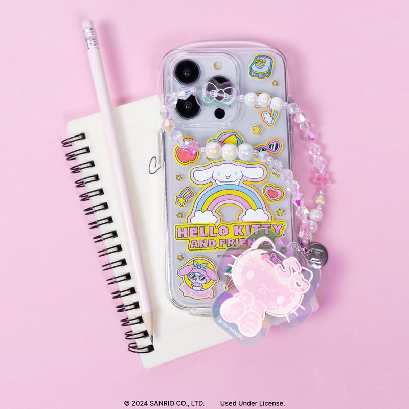 Sanrio Hello Kitty 50th Anniversary Beaded Charm Mobile Phone Wrist Strap [Limited Edition]