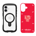 iPhone 16 Series Reflection Case + Hello Kitty 50th Anniversary Inner Sheet [Red]