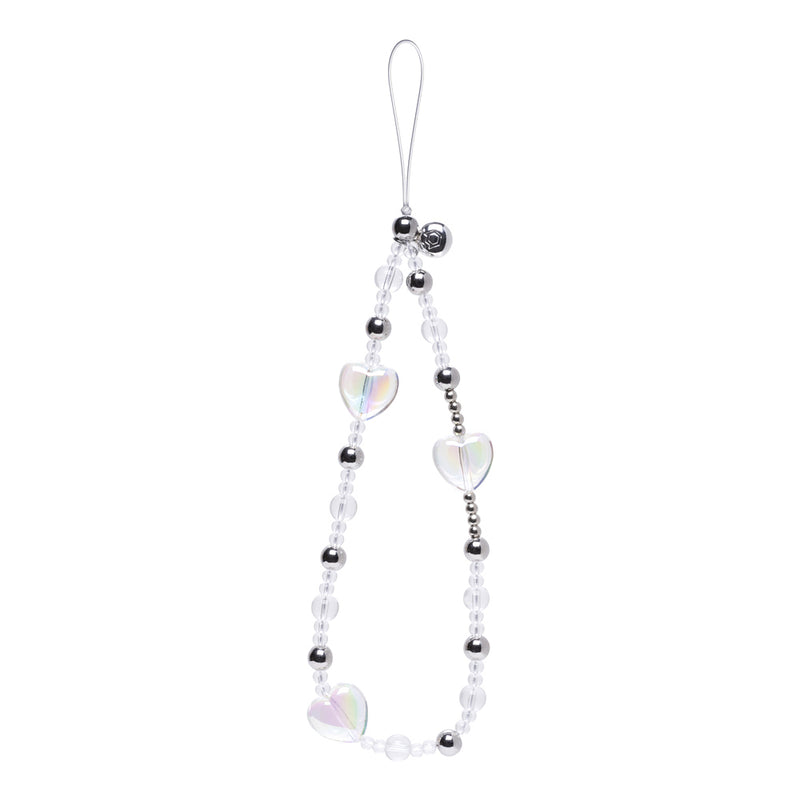 [Charmed by iFace] Phone Charm Wrist Strap Accessory  - Iridescent Heart