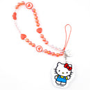 Sanrio Hello Kitty Beaded Charm Mobile Phone Wrist Strap