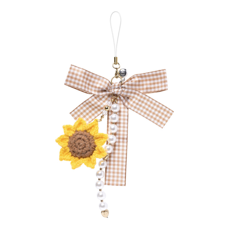 [Charmed by iFace] Phone Charm Accessory - Knitted Sunflower