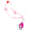 Sanrio My Melody Beaded Charm Mobile Phone Wrist Strap