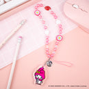 Sanrio My Melody Beaded Charm Mobile Phone Wrist Strap
