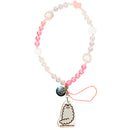 Pusheen the Cat Beaded Charm Mobile Phone Wrist Strap - Stormy