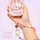 Pusheen the Cat Beaded Charm Mobile Phone Wrist Strap - Stormy