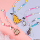 Pusheen the Cat Beaded Charm Mobile Phone Wrist Strap - Pusheen