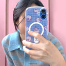 Pusheen the Cat Inner Sheet for iPhone 16 Series - Gamer Girl [Grid]