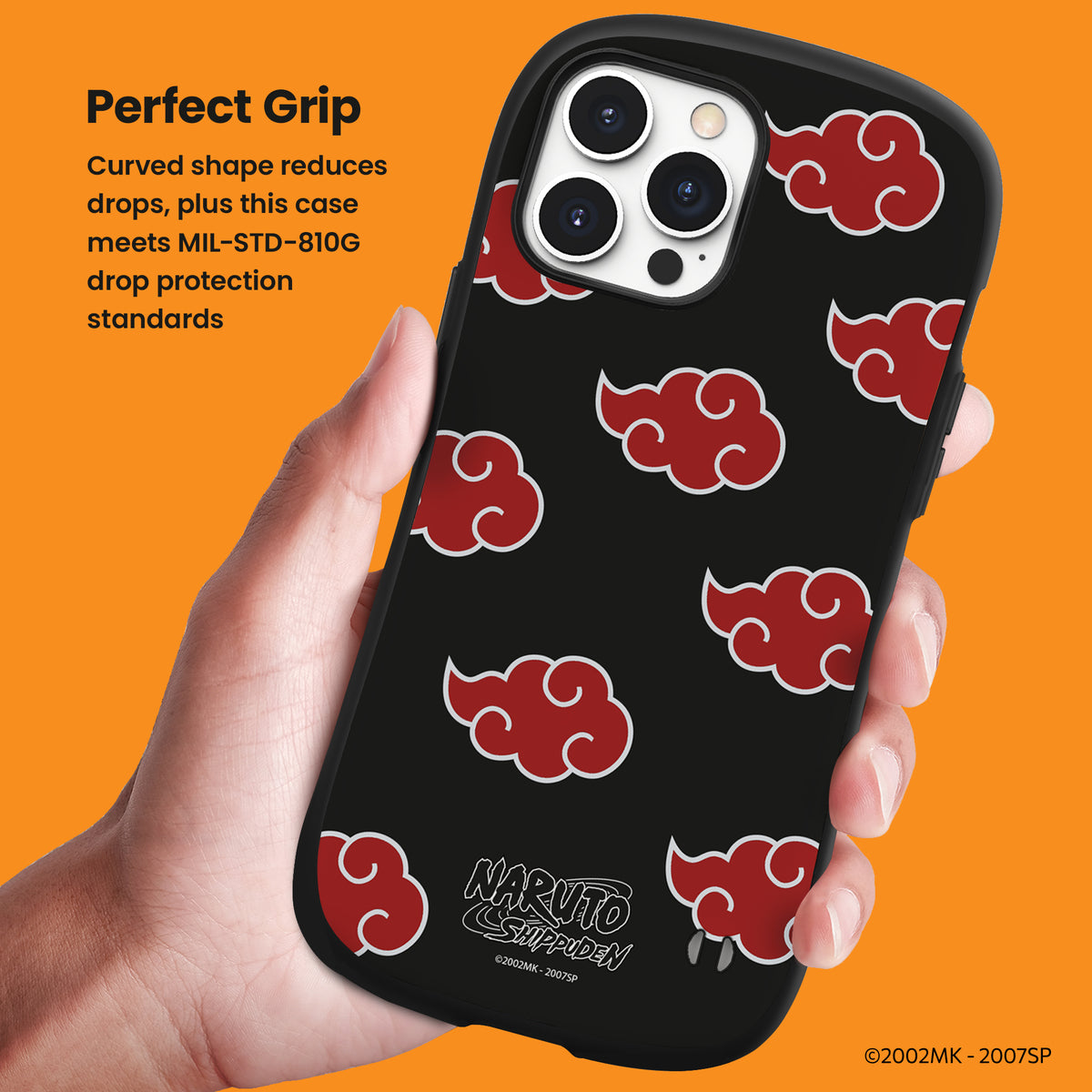 IFace Naruto Shippuden Case For IPhone 14 (6.1 Inch) – First Class Shockproof Anime Protective Cell Phone Cover – Akatsuki