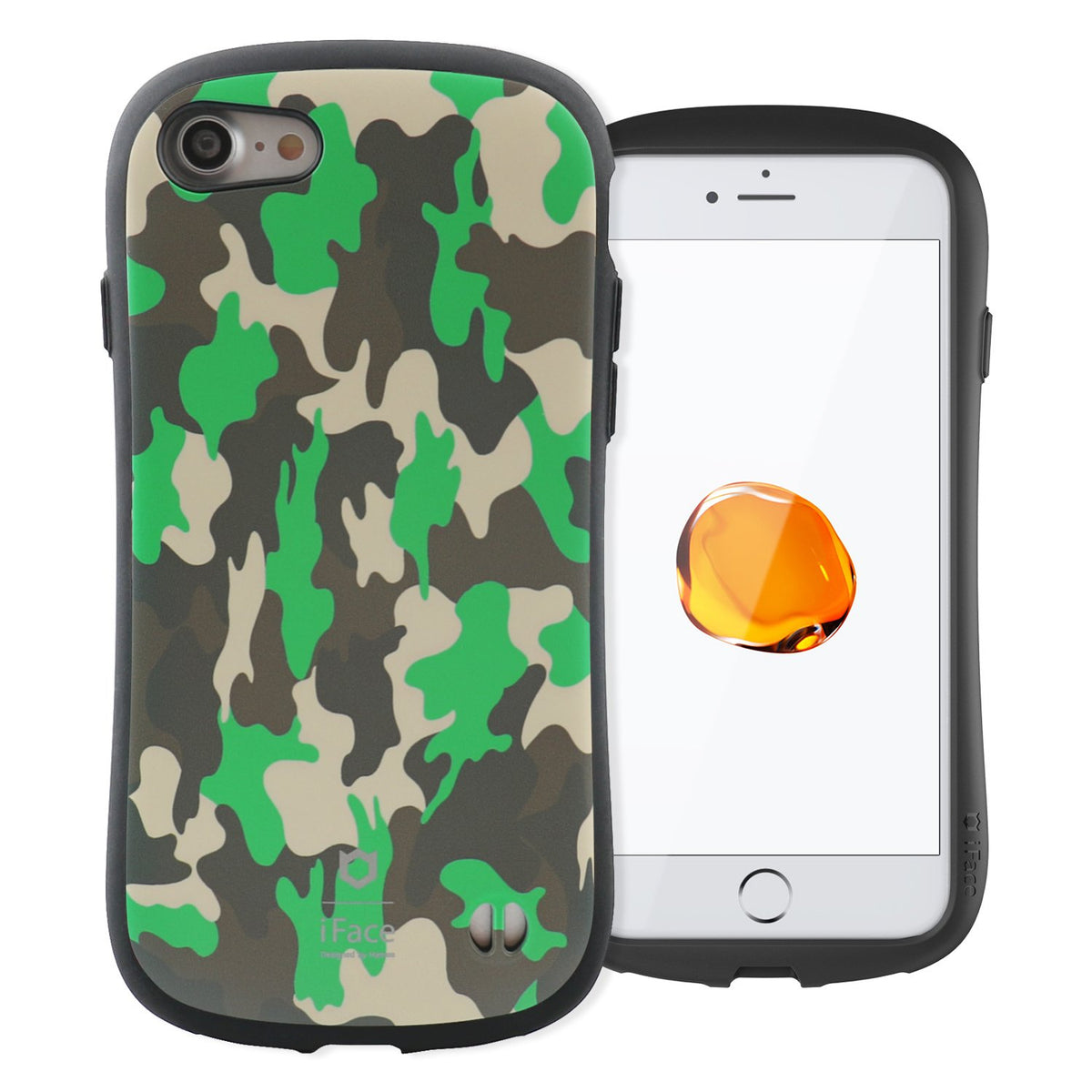 【美品】iFace FirstClass Military iPhone8/7用 iFace Phone Case First Class Camo for iPhone SE (2020) / 7